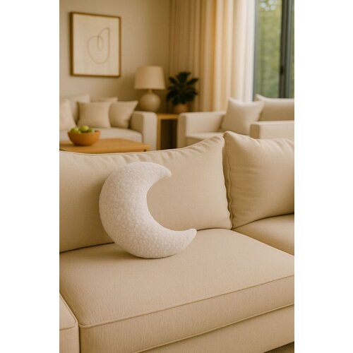 Aberto Design Dekorativni jastuk Moon, 29x10 cm, Beli Cene
