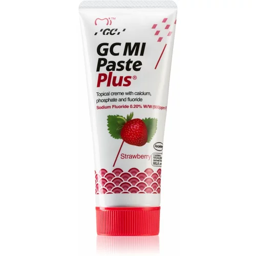 Gc MI Paste Plus remineralizacijska zaščitna krema za občutljive zobe s fluoridom okus Strawberry 35 ml