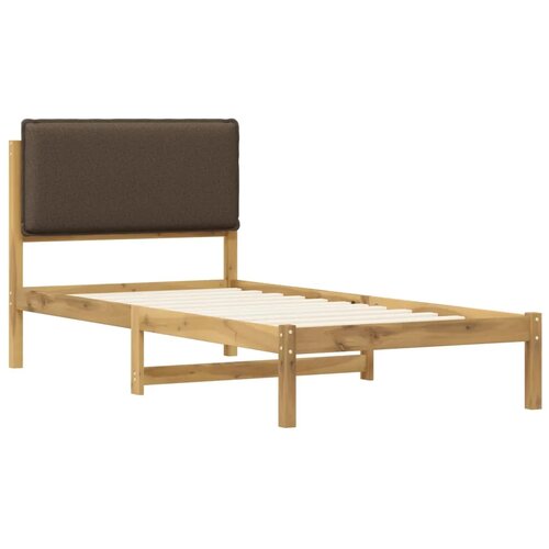  Krevetni okvir s tapiciranim uzglavljem Bijelo isprana i taupe - Bijelo isprana i taupe 80 x 200 cm Slike