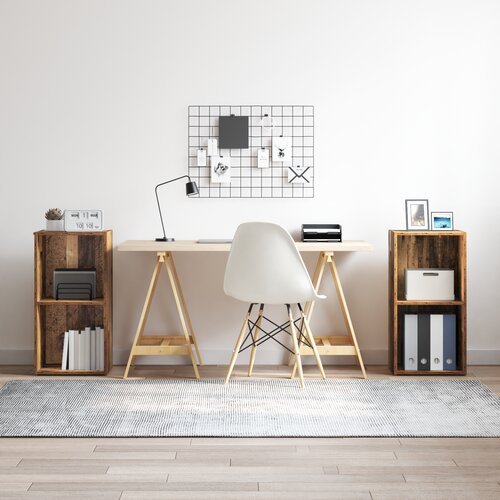 VidaXL Komplet TV omaric s polico 2 pcs Staro les 72 x 35 x 36.5 cm Slike