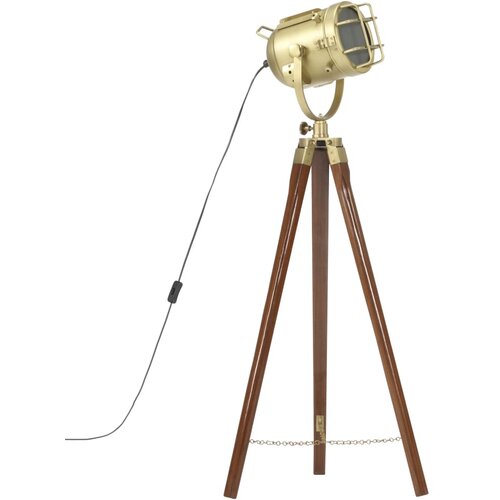 vidaXL Trinožna stoječa svetilka trden mangov les 97 cm, (20686912) Cene