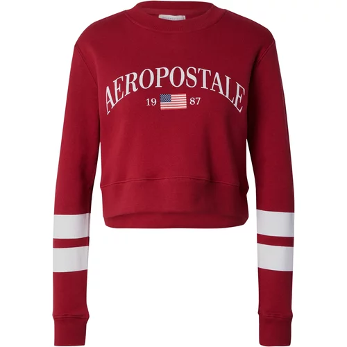 AÉROPOSTALE Sweater majica 'USA'' mornarsko plava / crvena / bijela