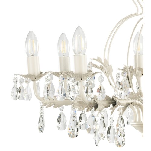 ONLI Luster na lancu TERESA 8xE14/6W/230V krem/patina Slike