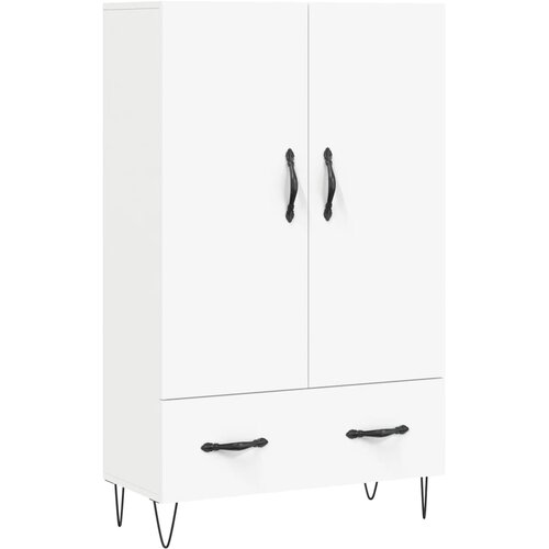 Maison Chic Visoka omara - Komoda - Predalnik bela 69,5x31x115 inženirski les, (21716880) Slike