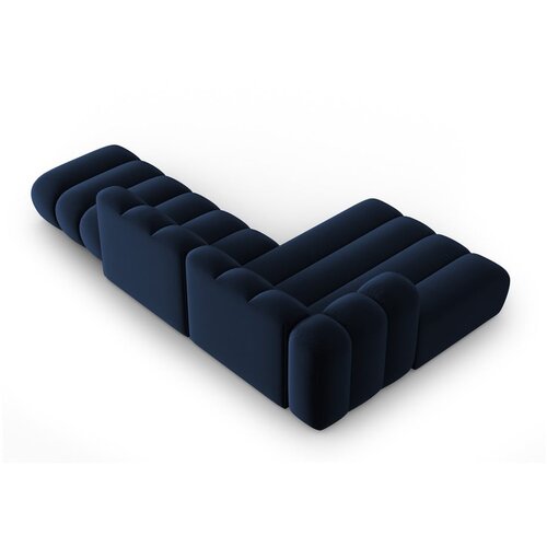 Micadoni Home Temno modra kotna sedežna garnitura (levi kot) Lupine &amp;ndash; Slike