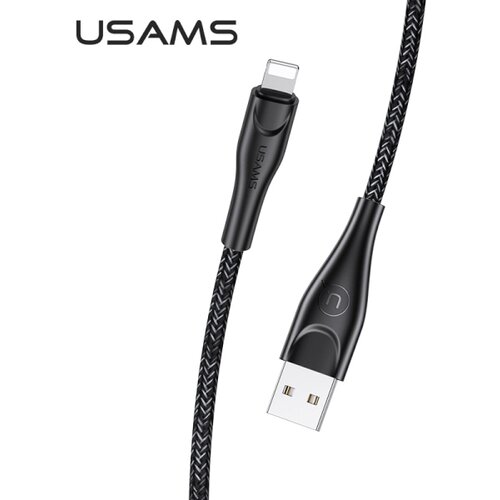 Usams PLETENI KABEL U41 ZA LIGHTNING 1M 2A ČRN ZA IPHONE FAST CHARGE, (22069390) Cene