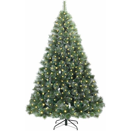  Umjetno božićno drvce s stalakom Zelena 210 cm PE i PVC 130 x 130 x 210 cm Slike