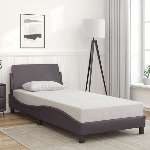  Okvir za krevet Dover sivi 80 x 200 cm od umjetne kože Cene