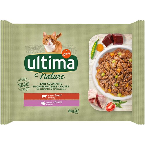  Ultima Cat Nature 4 x 85 g - Govedina in puran Cijene