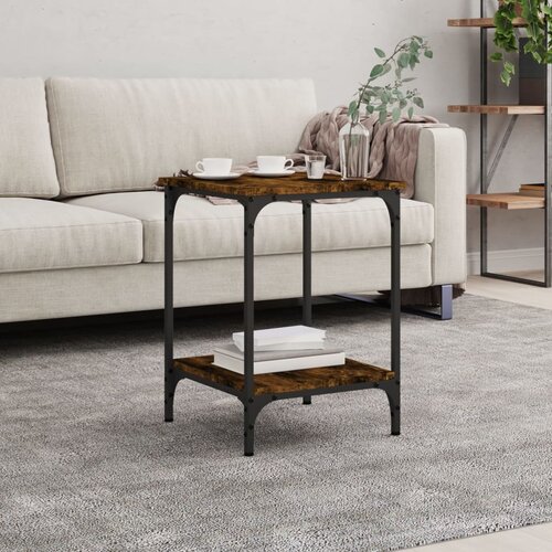 VidaXL Stolić za kavu boja hrasta 40 x 40 x 55 cm konstruirano drvo Slike
