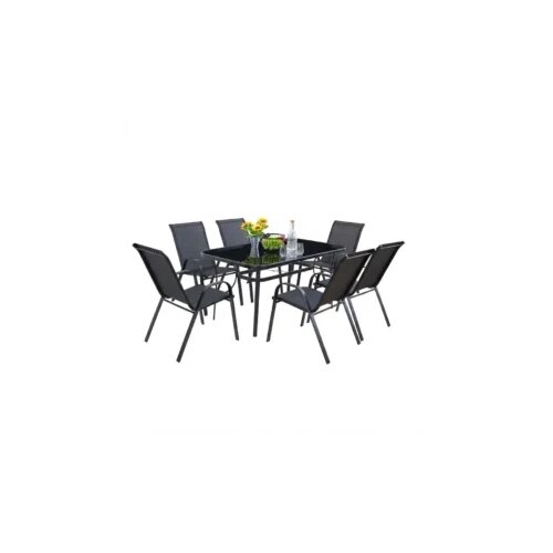 Expert ba&amp;scaron;tenska garnitura SET 6 Valencia sto 150 x 90 x 70 cm i 6 stolica Slike