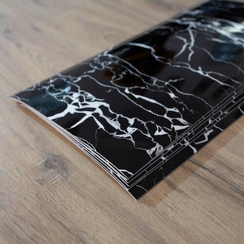 SP TREND Stenske samolepilne panelne plo&amp;scaron;če v kompletu 6 ks 60x30 cm Nero Marquina &amp;ndash; Slike