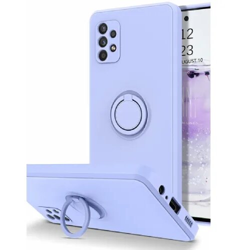 Onasi silikonski ovitek liquid ring za samsung galaxy A33 5G A336 - moder Cene