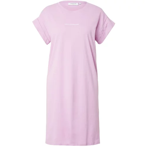 MSCH COPENHAGEN Obleka 'Alvidera' svetlo roza / bela