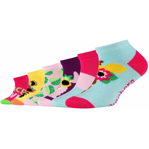 Skechers &Scaron;portne nogavice 6PPK Girls Casual Fancy Sneaker Socks Večbarvna Cene