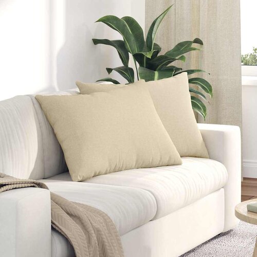  Jastučići za sofu 2 pcs Krema 70 x 50 cm tkanina Cene
