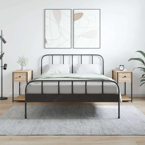 vidaXL Nočna omarica 2 kosa sonoma hrast 30x60x60 cm inženirski les Cene