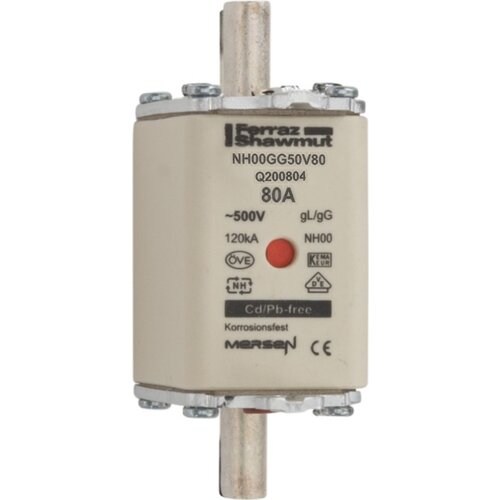 Mersen NH varovalka SF velikosti 00 gG 80A/500V KM NH00GG50V80, (21223914) Cene