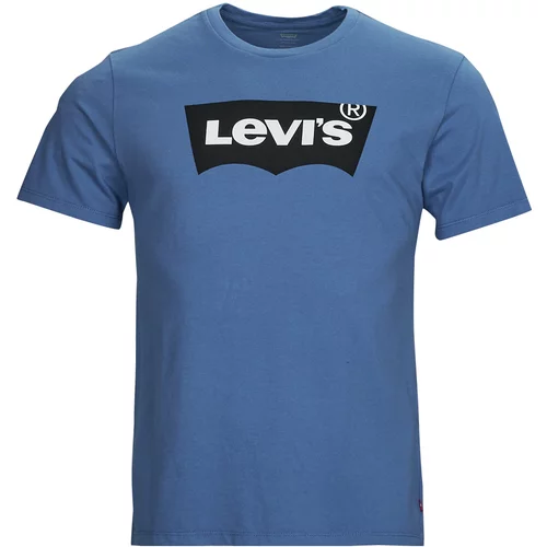 Levi's Majice s kratkimi rokavi GRAPHIC CREWNECK TEE Modra