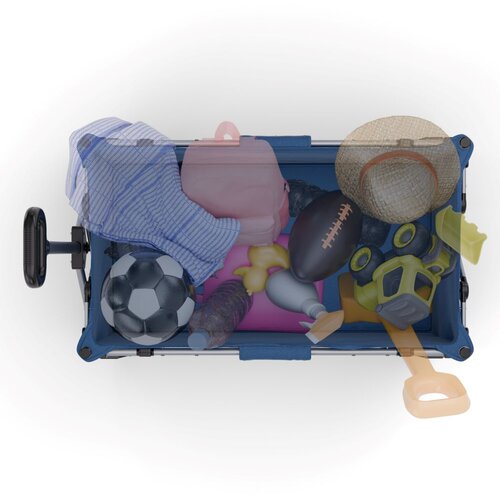 Kinderkraft Sklopiva kolica ROLLSTER 90x58 cm, Night Blue Slike