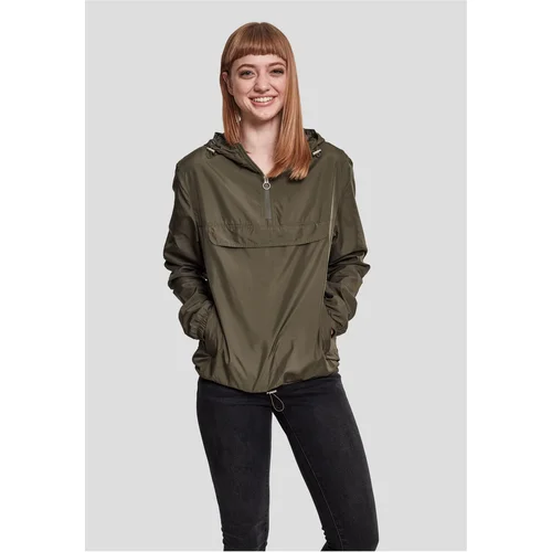 UC Curvy Women's Basic Pull Over Jacket - Dark Olive