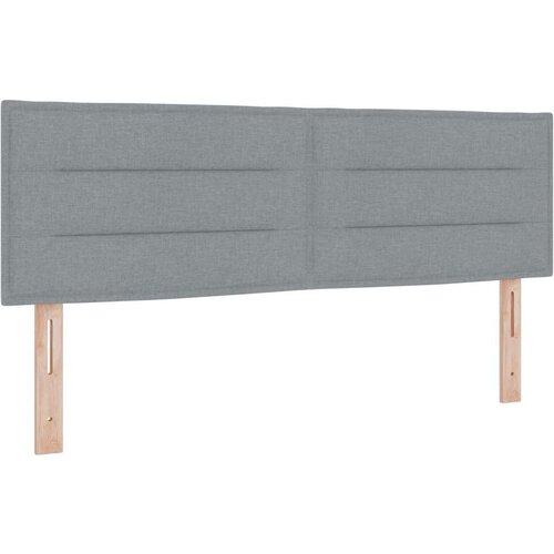 VidaXL naslon za glavu svjetlosiva tkanina 144 x 7 x 78 cm zidni naslon Slike