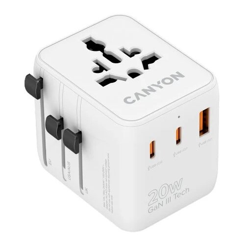 Canyon ADAPTERI TRAVEL ADAPTER ONTOUR 20 EU/UK/US/AUS 20W Cene