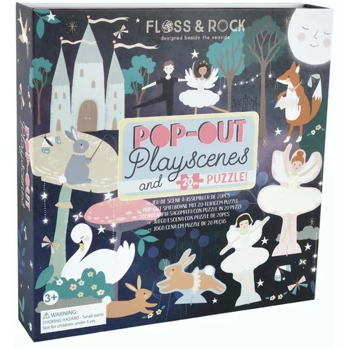 Floss&Rock® scenarij za kreativnu 3d priču pop out play scene enchanted