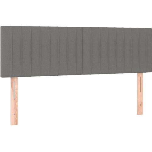  Okvir kreveta s oprugama i madrac svjetlosivi 140x200cm tkanina Slike