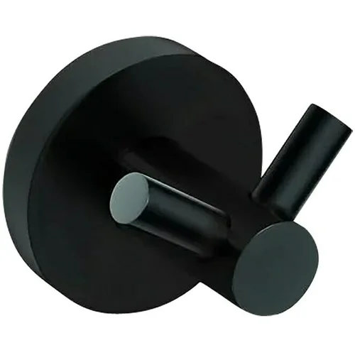 BEMETA Dvojna kljukica za brisače Dark (črna, medenina)