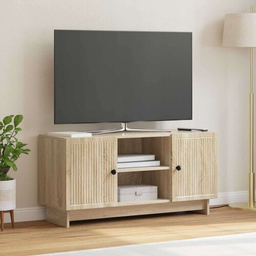 TV omarica Sonoma hrast 102 x 34,5 x 50 cm Konstruiran les, (5000238856) Cene