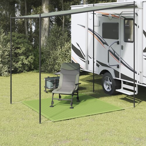 vidaXL Tepih za šator svijetlozeleni 250 x 250 cm HDPE Cijene