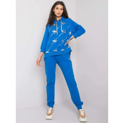 Fashion Hunters Dark blue tracksuit with pants