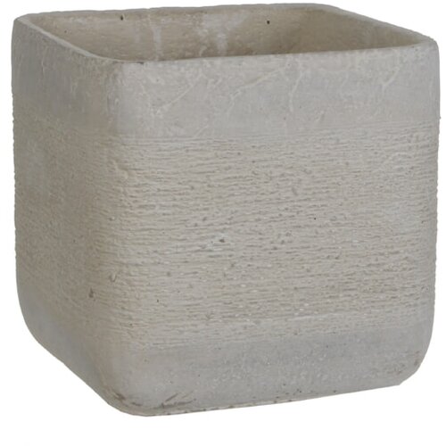 X Okrasni cvetlični lonec Kane (19 x 19 x 18 cm, imitacija cementa, svetlo siva) Slike