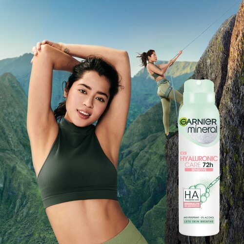 Garnier Mineral Hyaluronic Care 72h antiperspirant deodorant v spreju 150 ml za ženske Slike