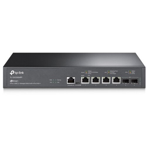 Tp-link JetStream TL-SX3206HPP 6-port 4x 10GE RJ45 2x 10Gbps SFP+ (4x POE++) L2+ Managed mrežno stikalo switch Cene