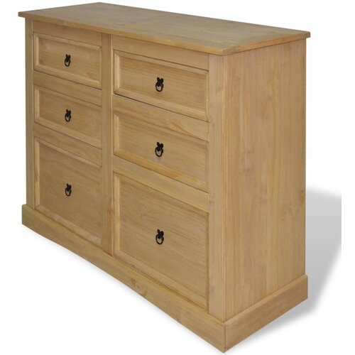 vidaXL Komoda mehiška borovina Corona Range 130x48x104 cm Cene