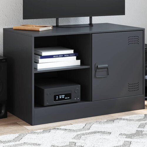 VidaXL TV omarica črna 67x39x44 cm jeklo Slike