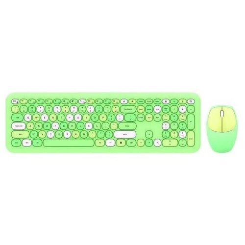MOFII zeleni-Mofii Komplet tastatura i miš Retro Slike