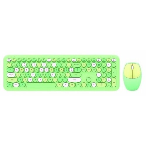 MOFII zeleni-Mofii Komplet tastatura i miš Retro Slike
