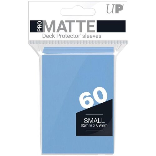 Ultra PRO Matte Small Desk Protector Sleeves 60 - Light Blue Cene