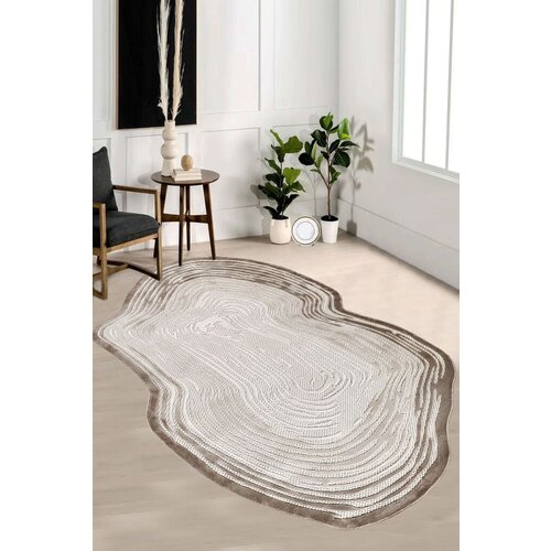 Conceptum Hypnose tepih Amorf-Ar001, ovalni, 200x290 cm, krem Cene