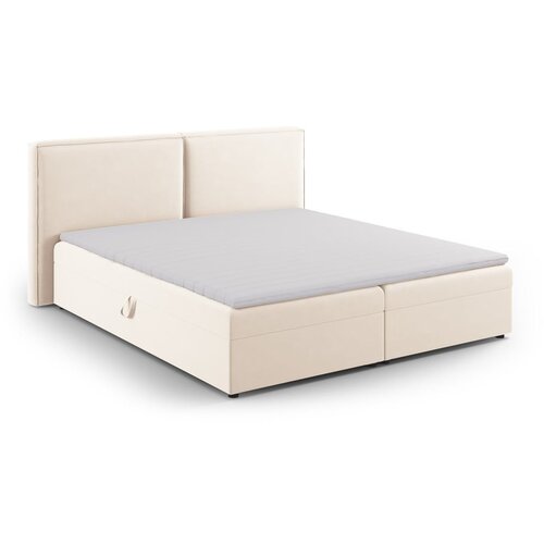 Cosmopolitan Design Krem boxspring krevet s prostorom za odlaganje 160x200 cm Arendal – Cijene