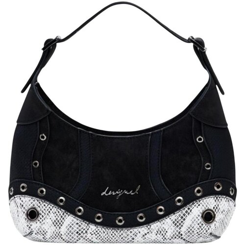 Desigual Torbe za čez ramo BAG_SNAKE PATCH HAITI 25WAXP23 Črna Cene