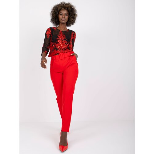 Italy Moda Trousers-DHJ-SP-12787.21X-red Cene