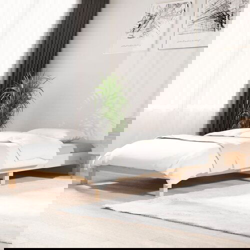 VidaXL Postelja 90x190 cm trdna borovina Slike