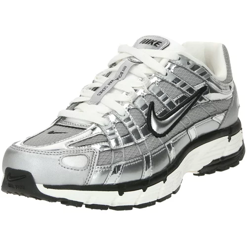 Nike Sportswear Niske tenisice 'P-6000' crna / srebro / prljavo bijela