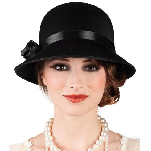  Šešir charleston lady crna 57 Cene