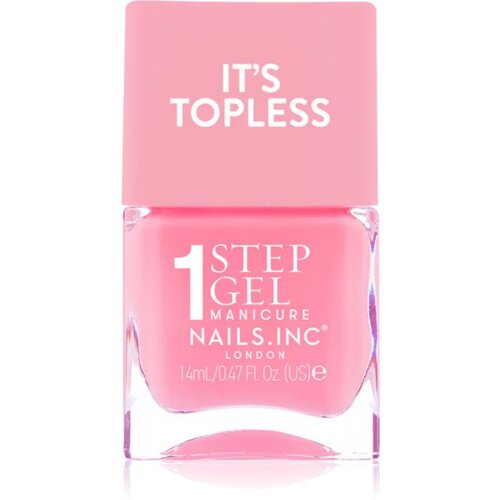 Nails Inc. It&amp;rsquo;s Topless gel lak za nohte za dolgoobstojen učinek odtenek Allegra 14 ml Slike