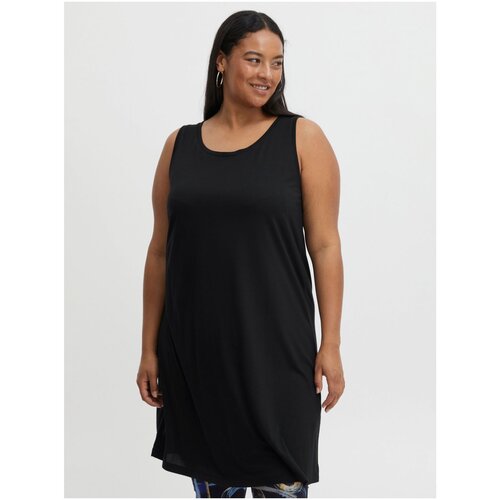 Fransa Black basic dress - Women Slike